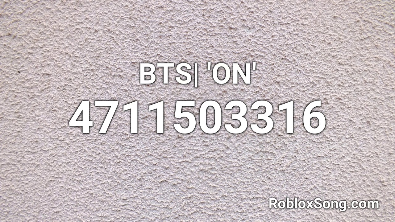 BTS Roblox ID 코드
