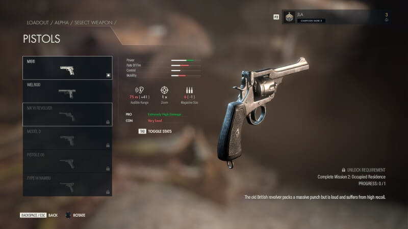  Sniper Elite 5: Pistol Terbaik untuk Digunakan